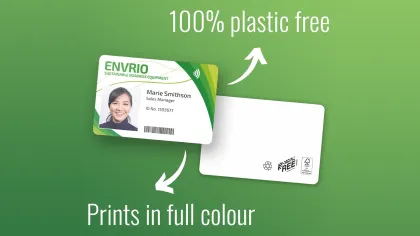 Enviricard Paperboard Cards: Ideal for Sustainable ID and Gift Cards